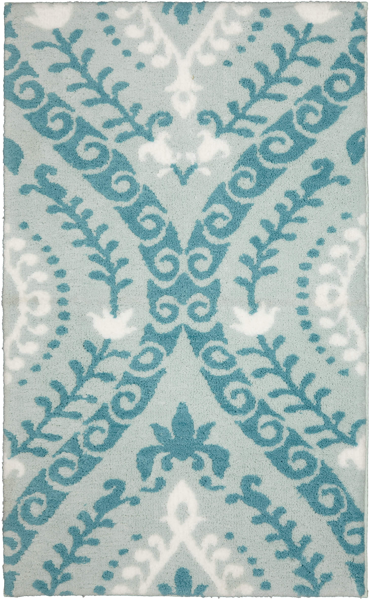 Compass Newport Blue & Green Bath Mat – Covered By Rugs